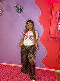 beach boys waves crop tee