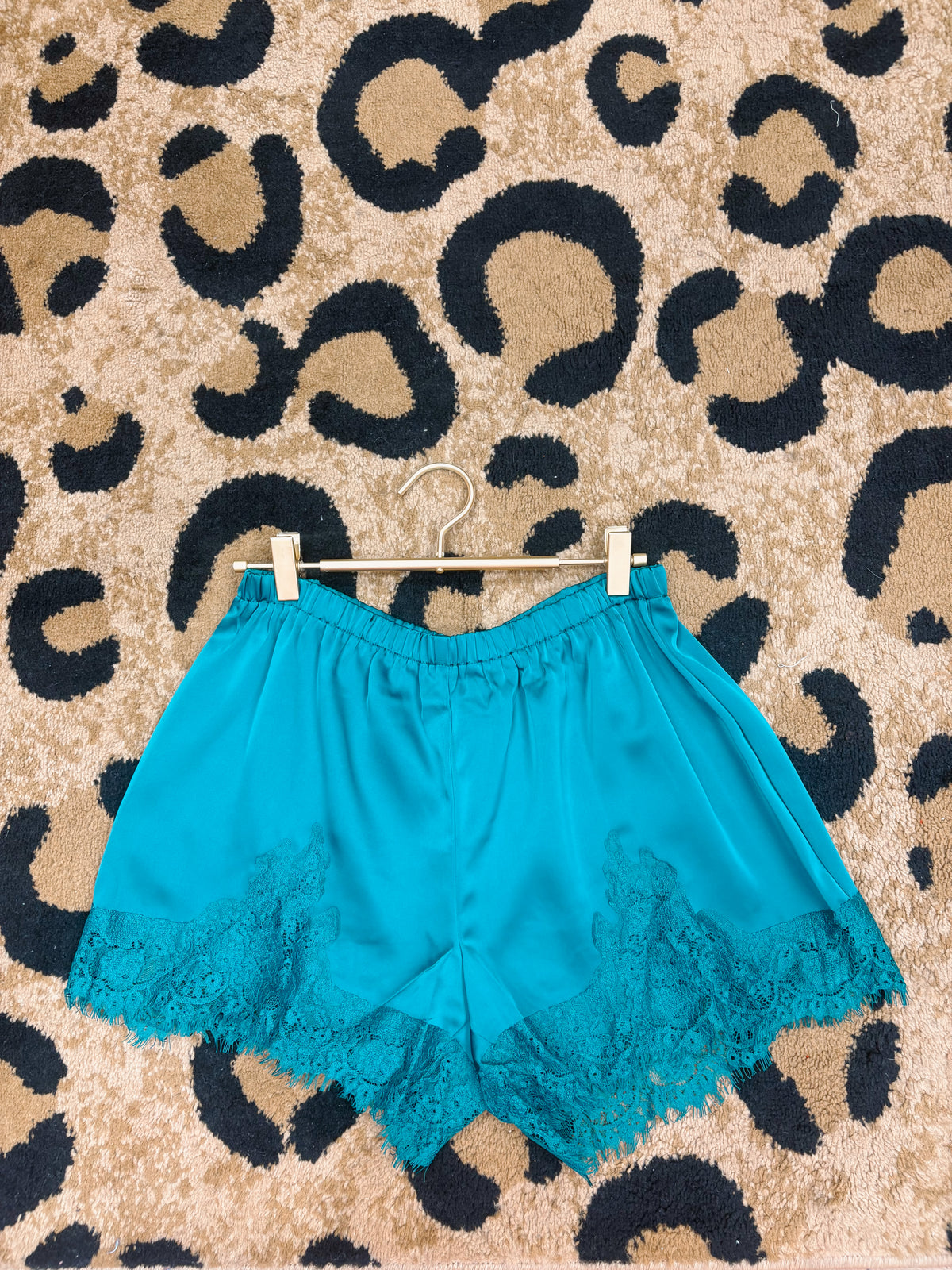 Emerald Satin Shorties