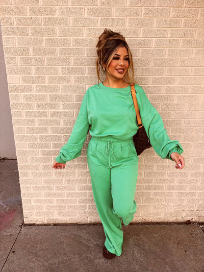 grinchy sweatpant set