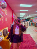plum flannel