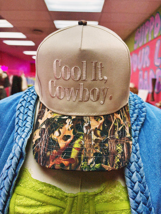 cool it cowboy camo trucker