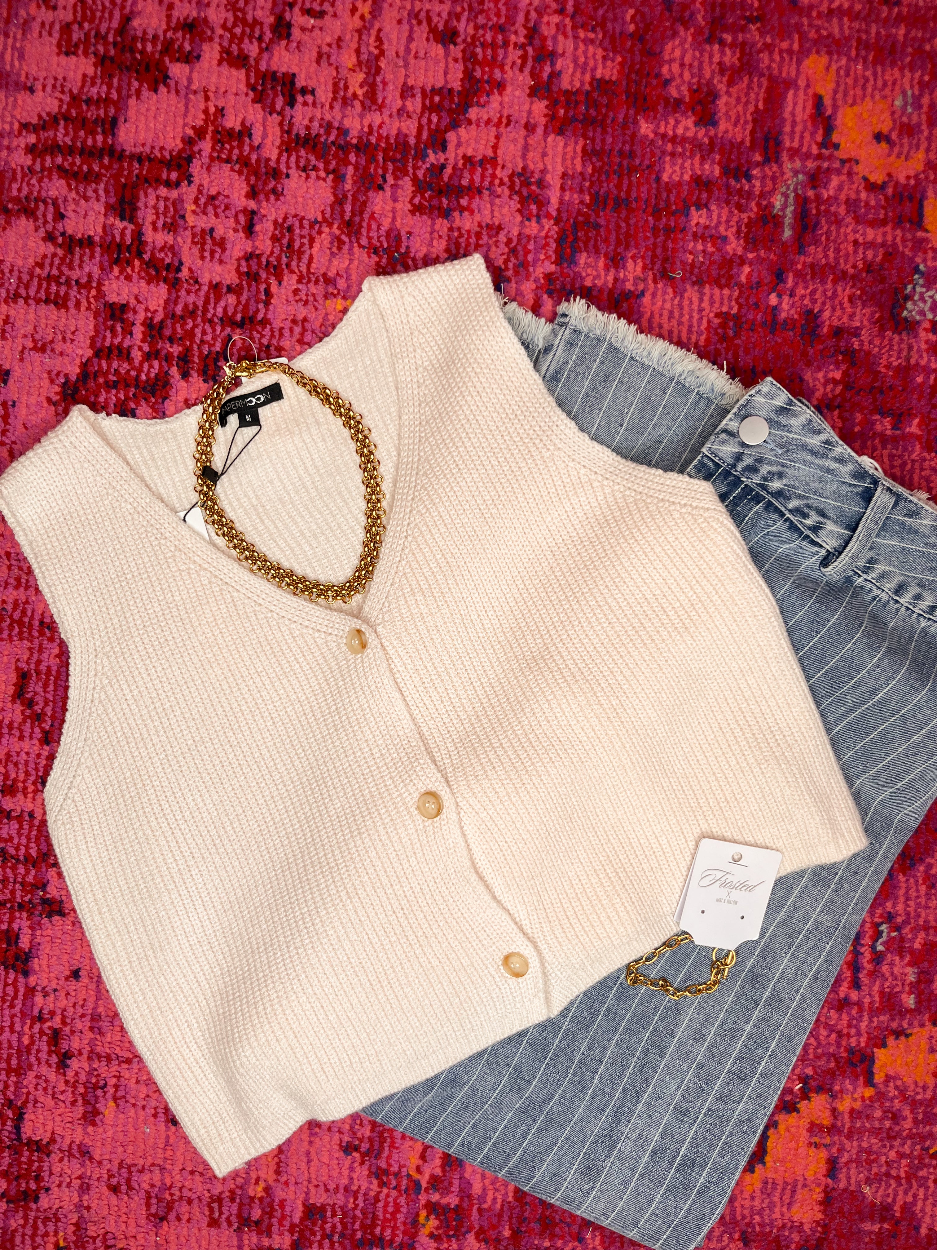 cozy crush knit vest