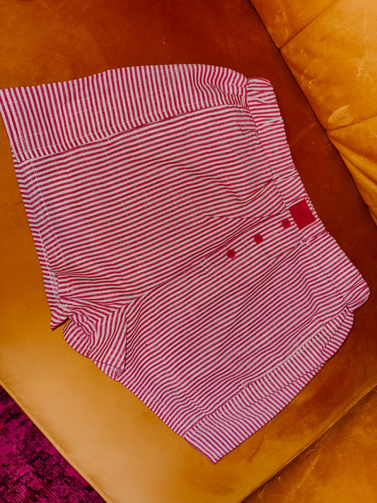 red striped boxer shorts