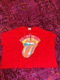 red rolling stone oversized tee