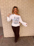 love gun kiss crop long sleeve
