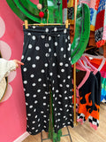 b&w polka dot pants