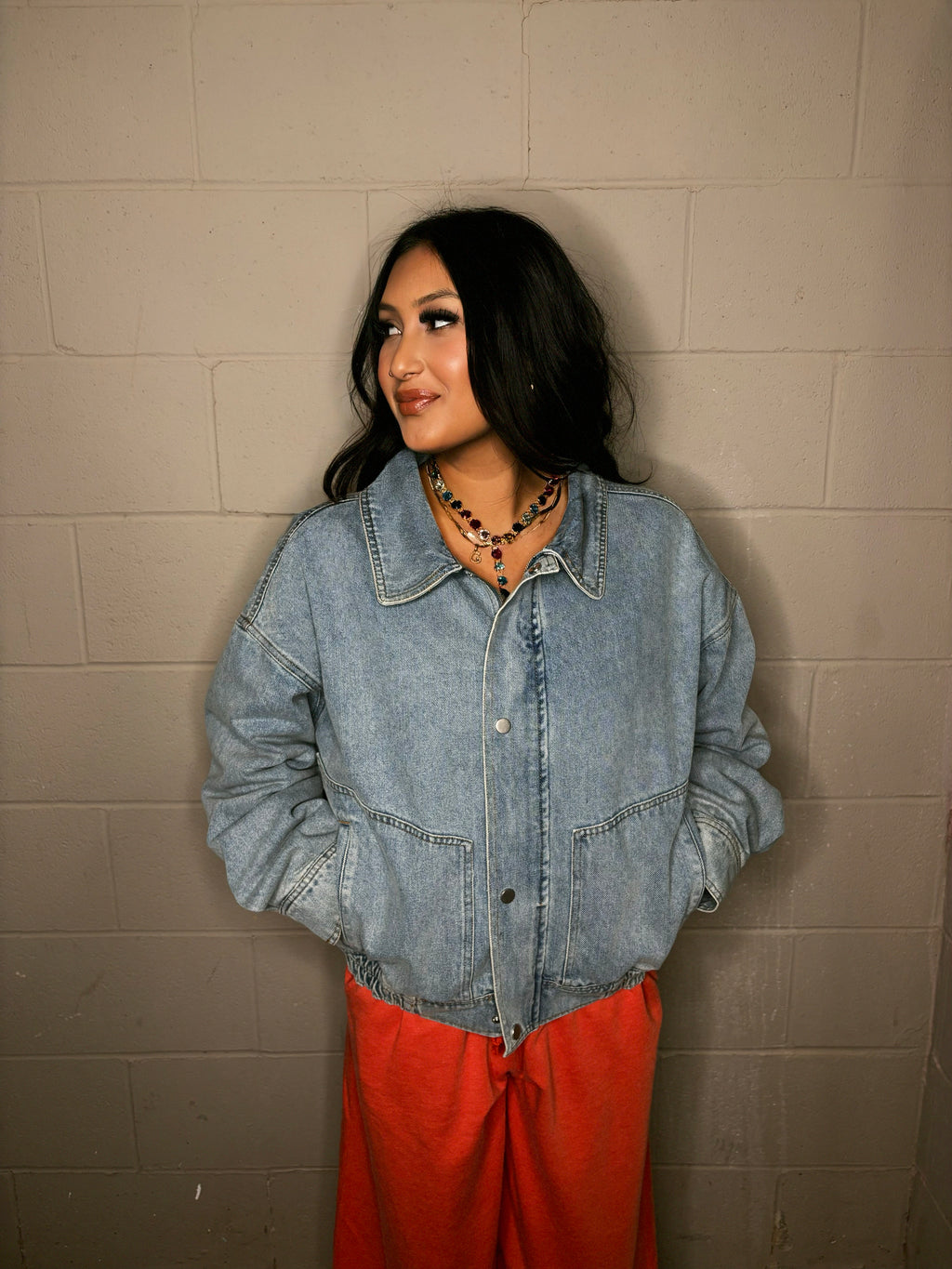 Denim Bomber Jacket