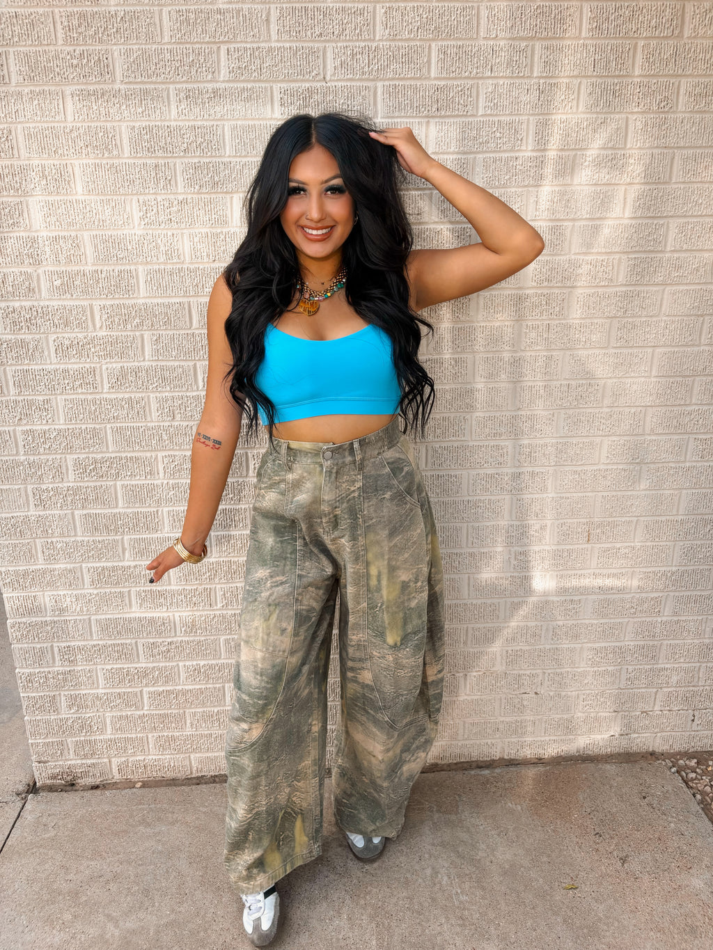 camo print barrel carpenter jeans
