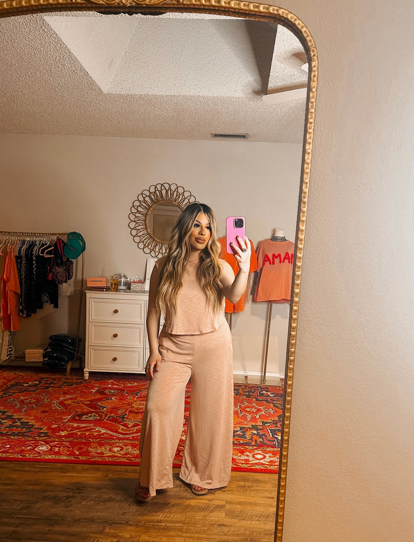 it’s all peachy jumpsuit