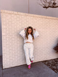 popular girl sweatpant set