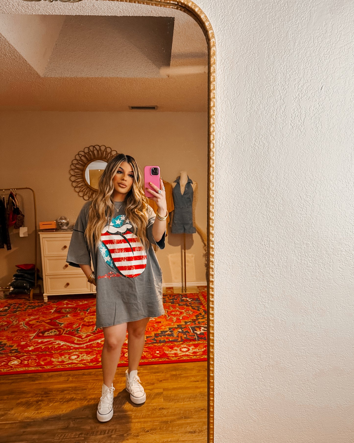 star rolling stone tee dress