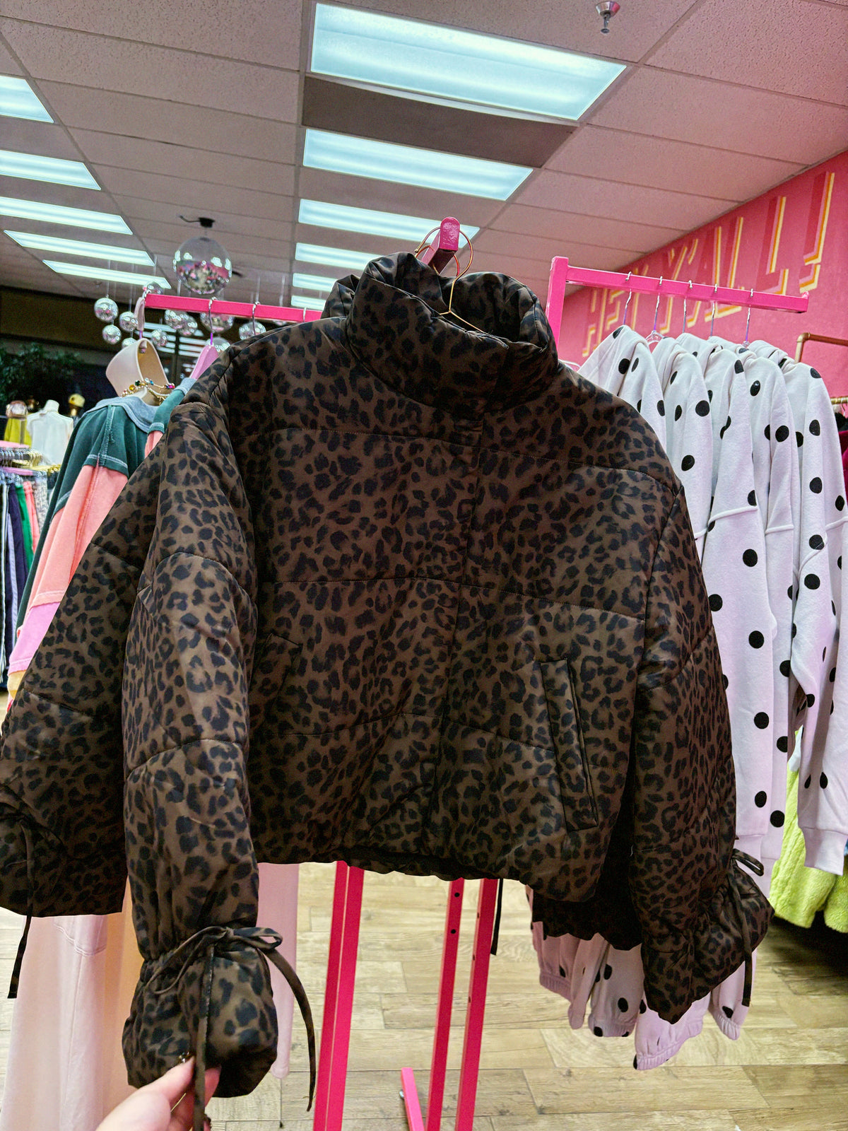 Leopard Puffer Jacket