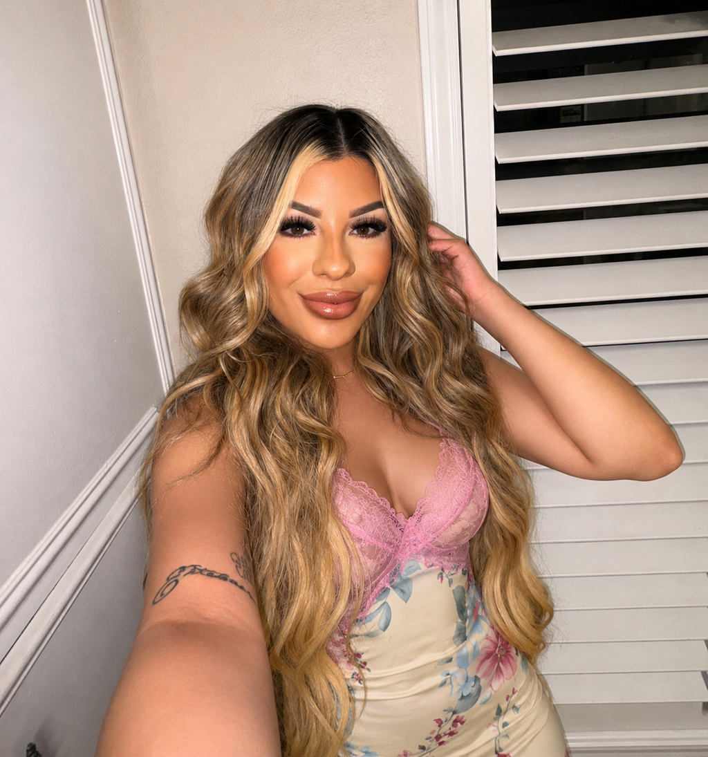 pretty in pedals midi dress