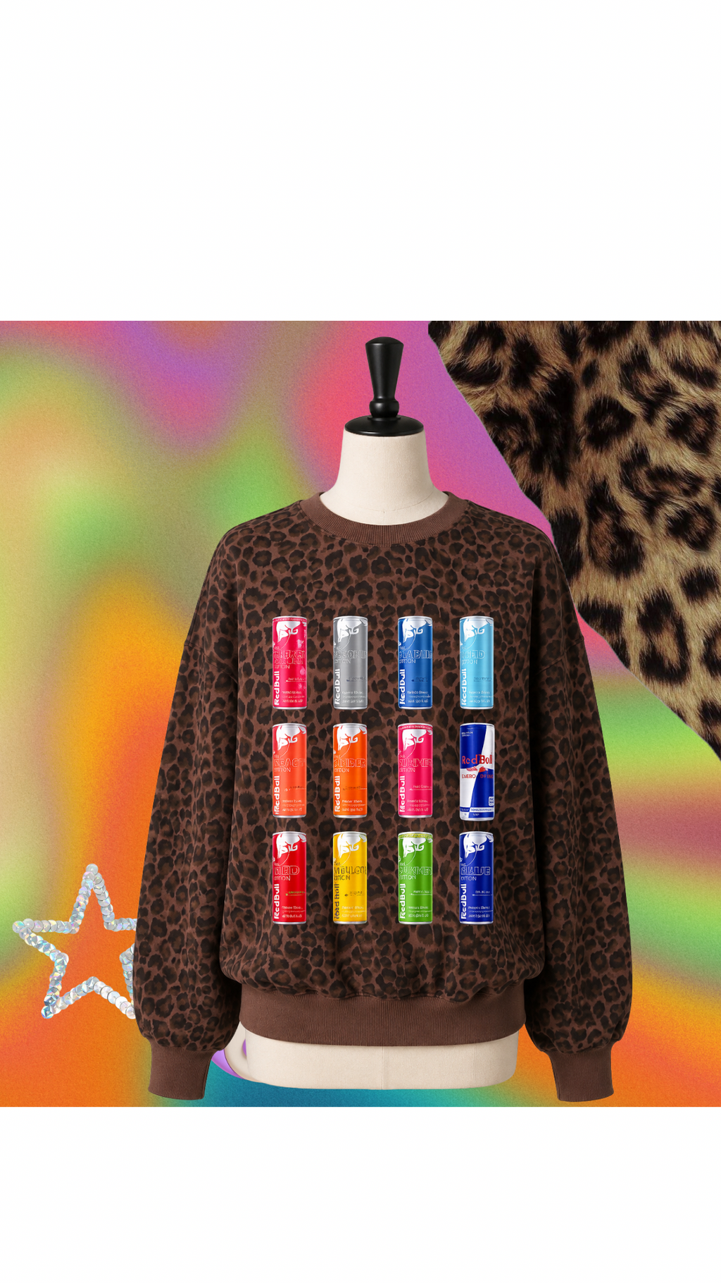 leopard on crack sweatshirt