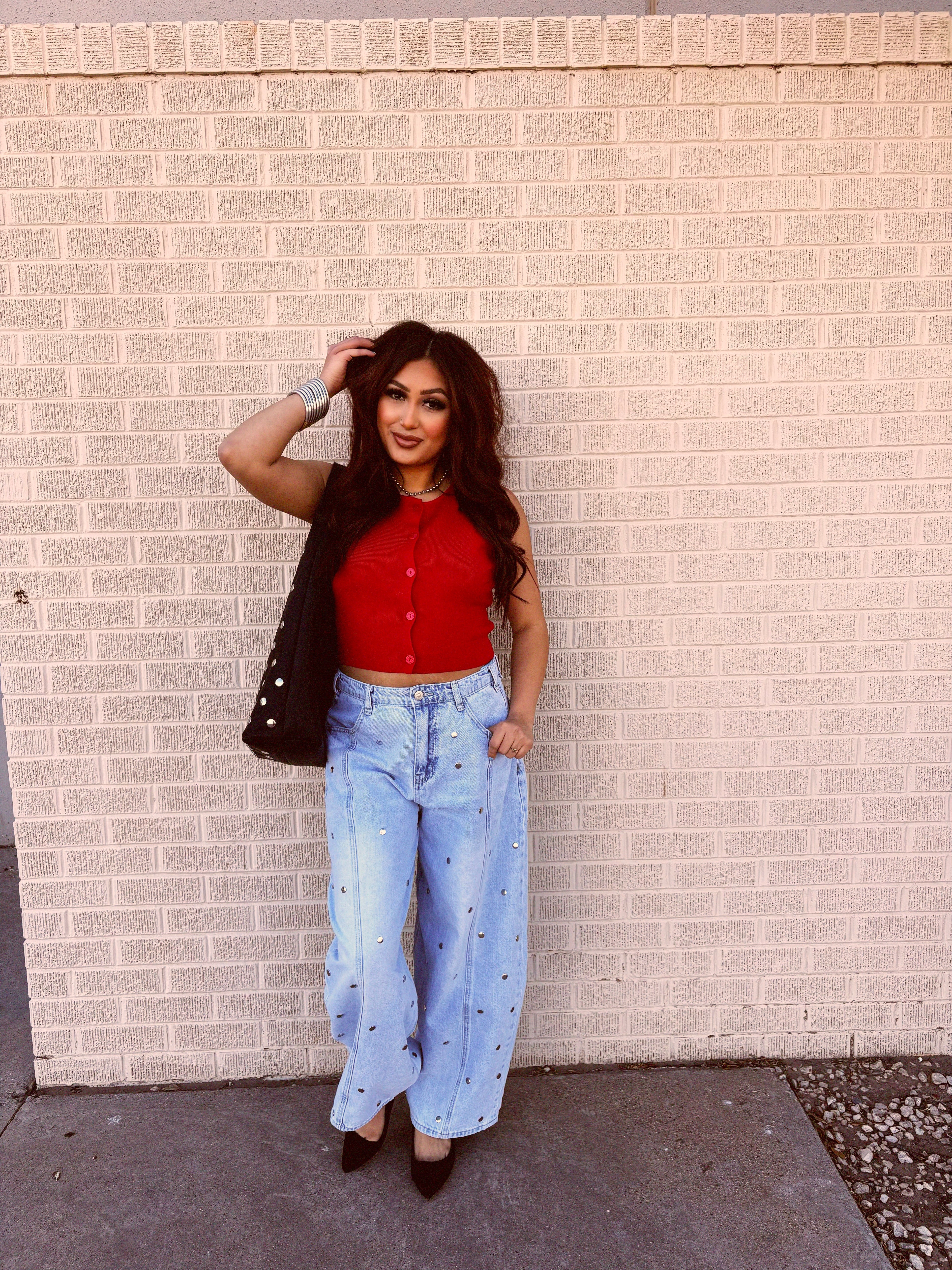 stud barrel pants