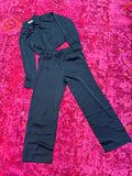 boss shit silk set black
