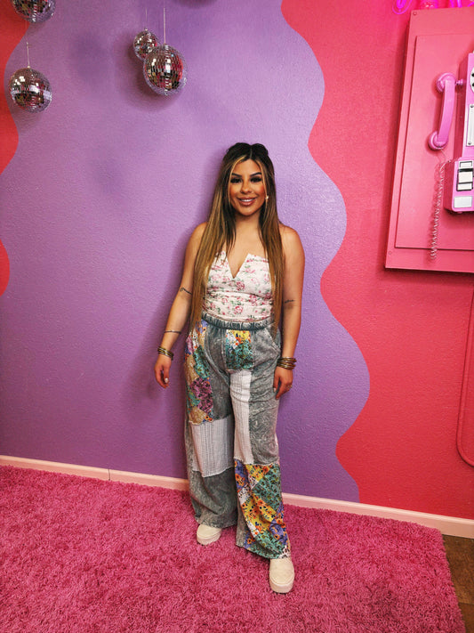 floral corset top