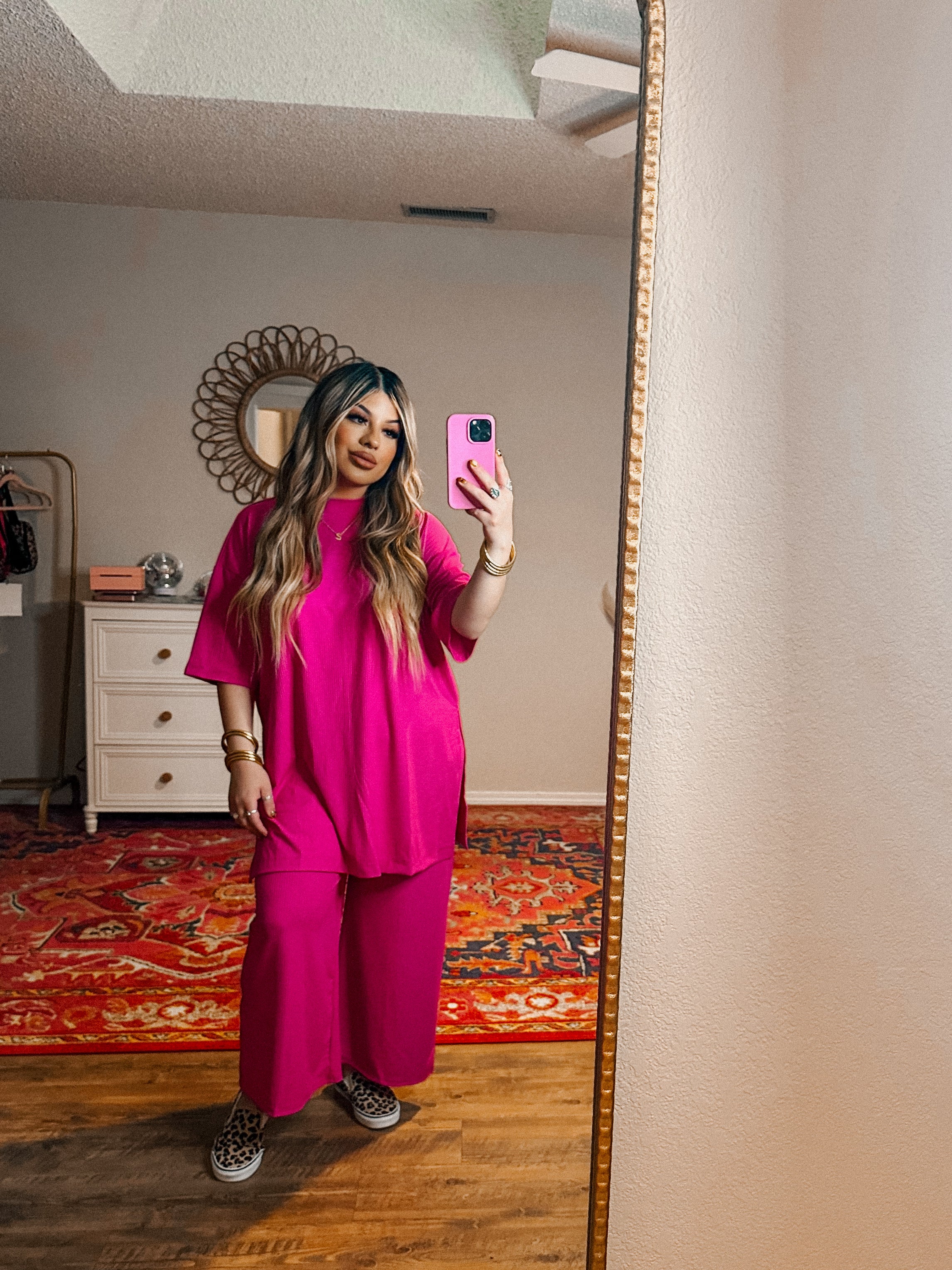 lala fuchsia set