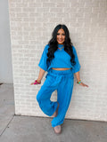 leelee royal blue set