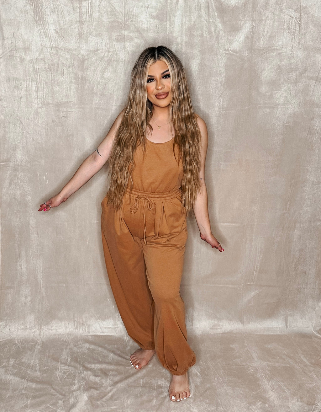 coffee run jumpsuit