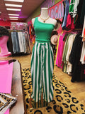 green linen pants