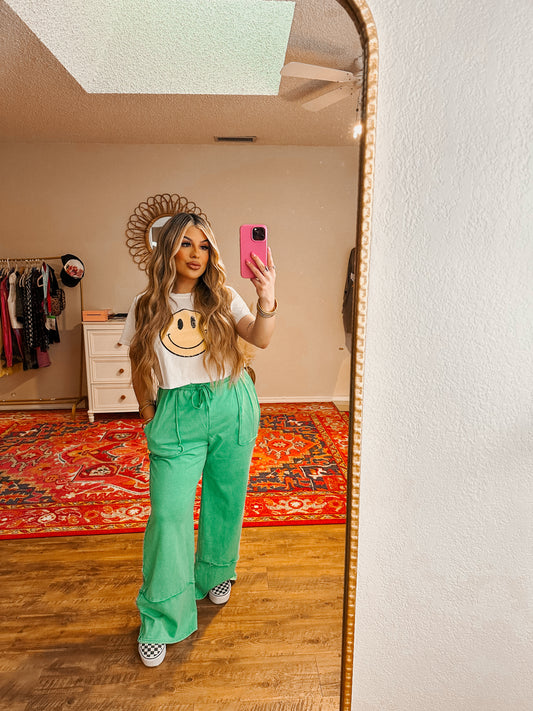 kelly green pants