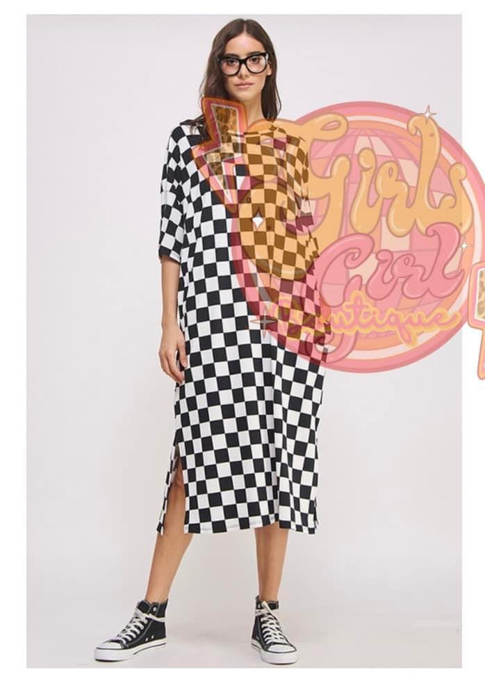 desss checkered dress