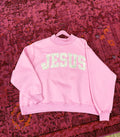 pink camo jesus mockneck