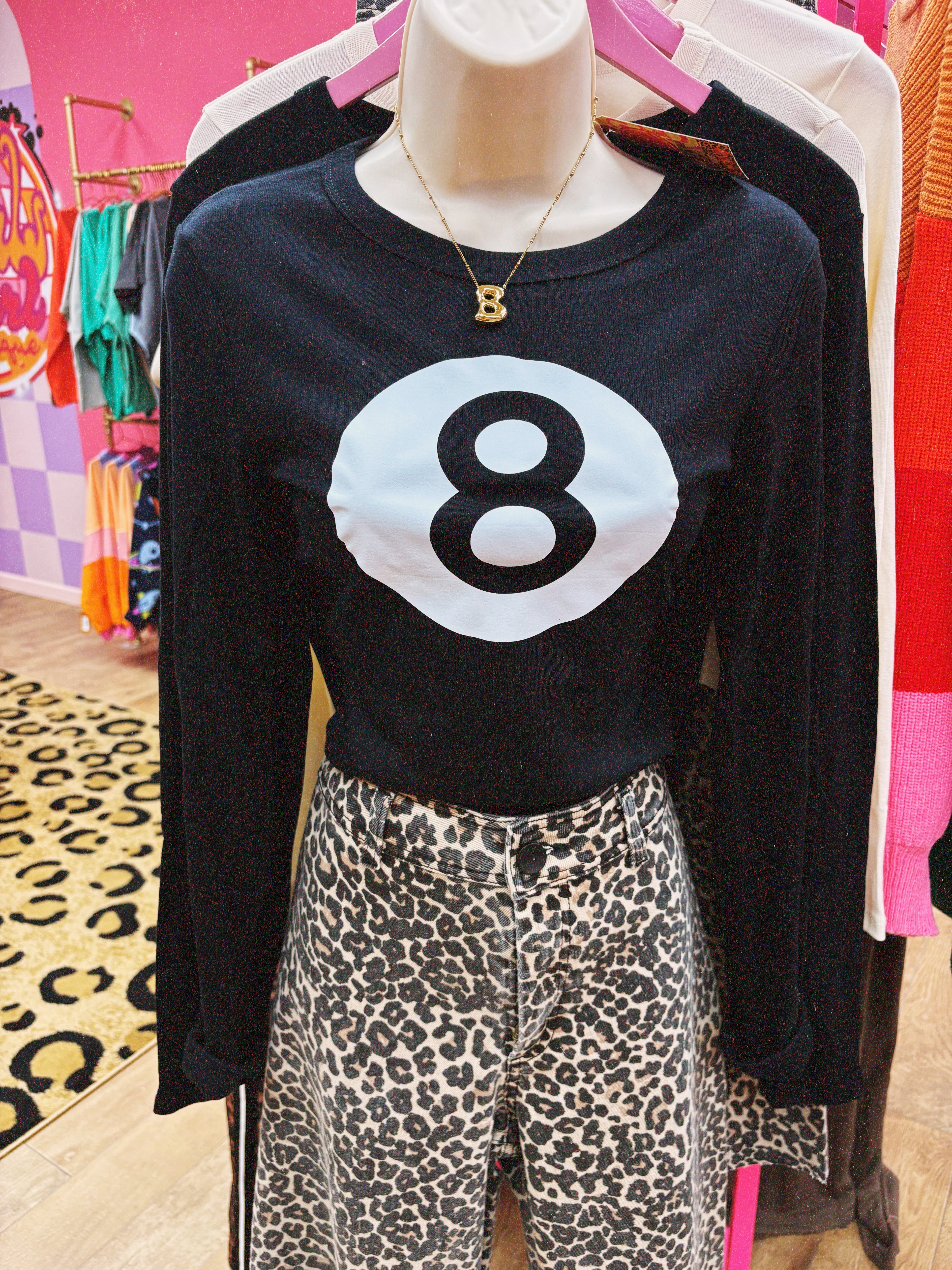 8ball baby tee black