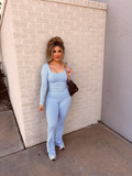 comfy pls sky blue set