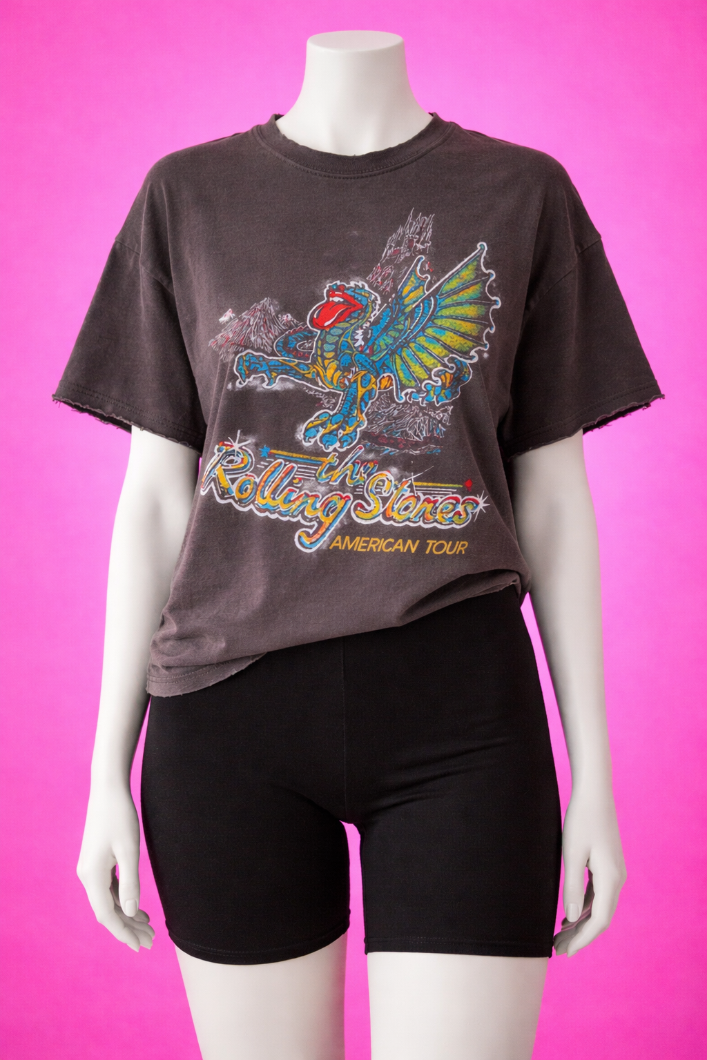 rolling stone grey oversized tee