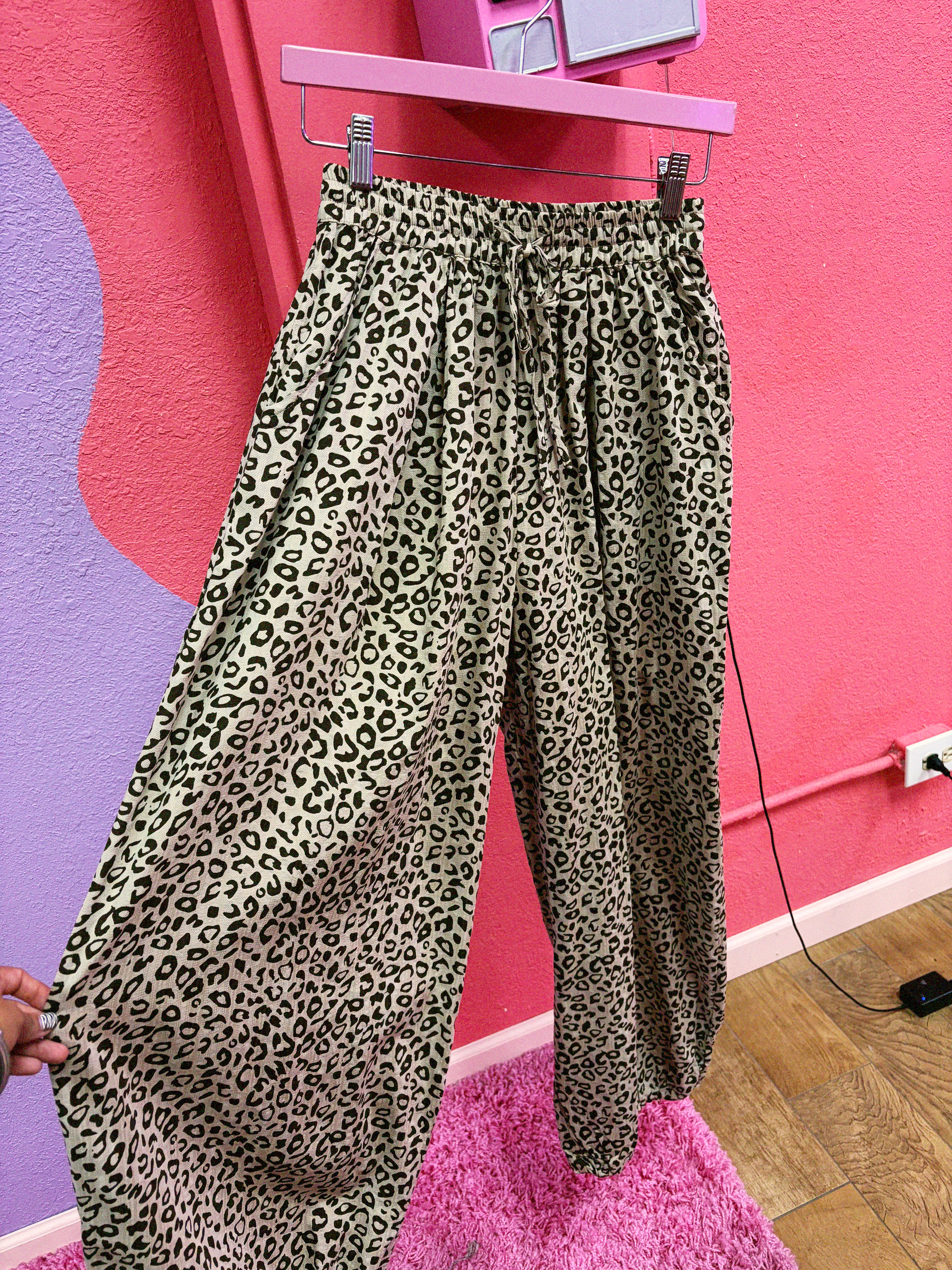Leopard Gauze Balloon Pants
